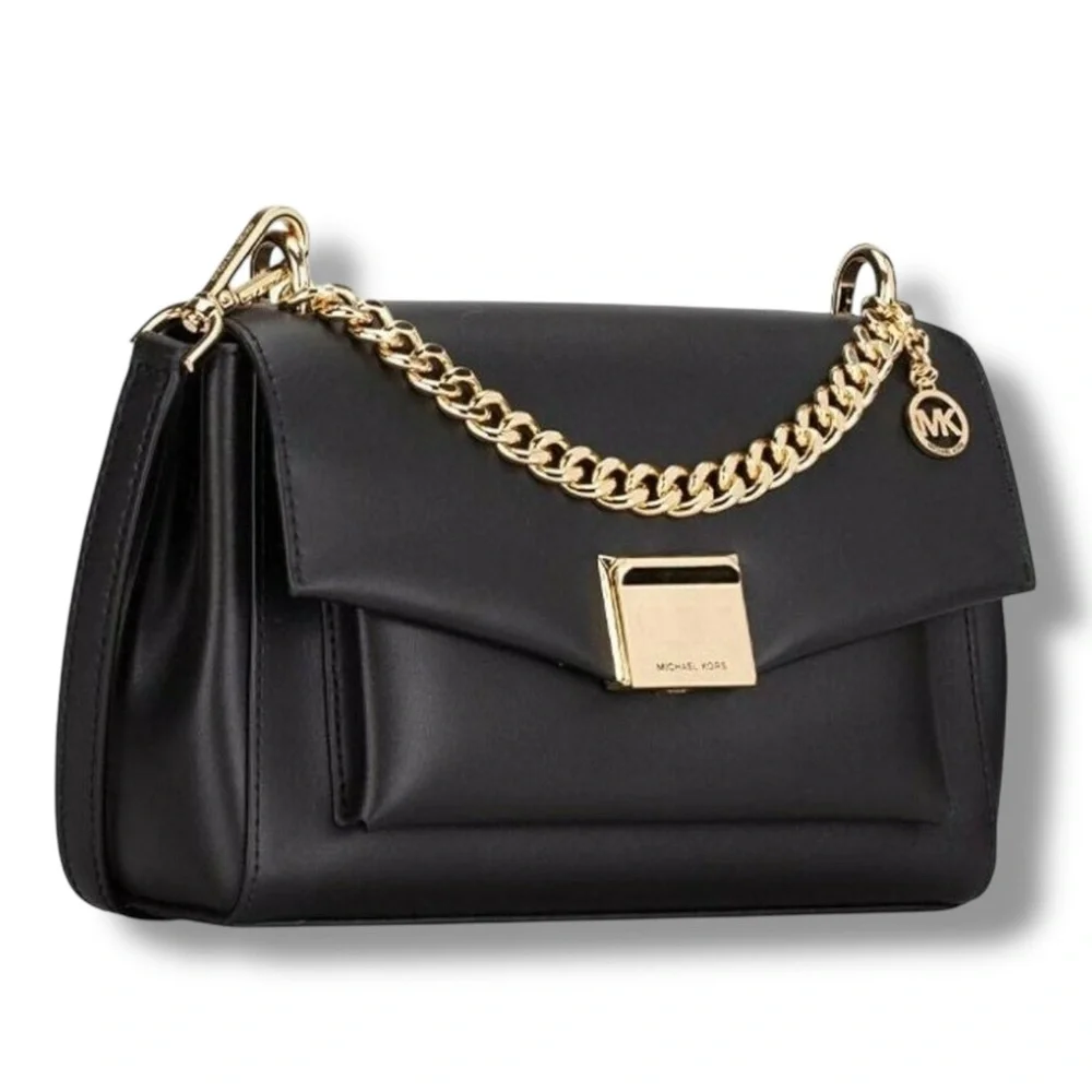 Michael Kors “Lita” Medium Leather Crossbody Bag